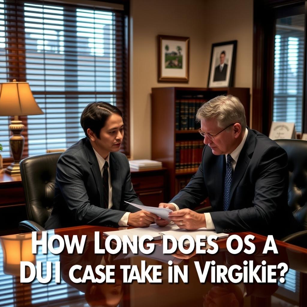 How long does a DUI case take in Virginia